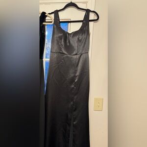 Christina Wu Black Maxi A-Line Formal Dress